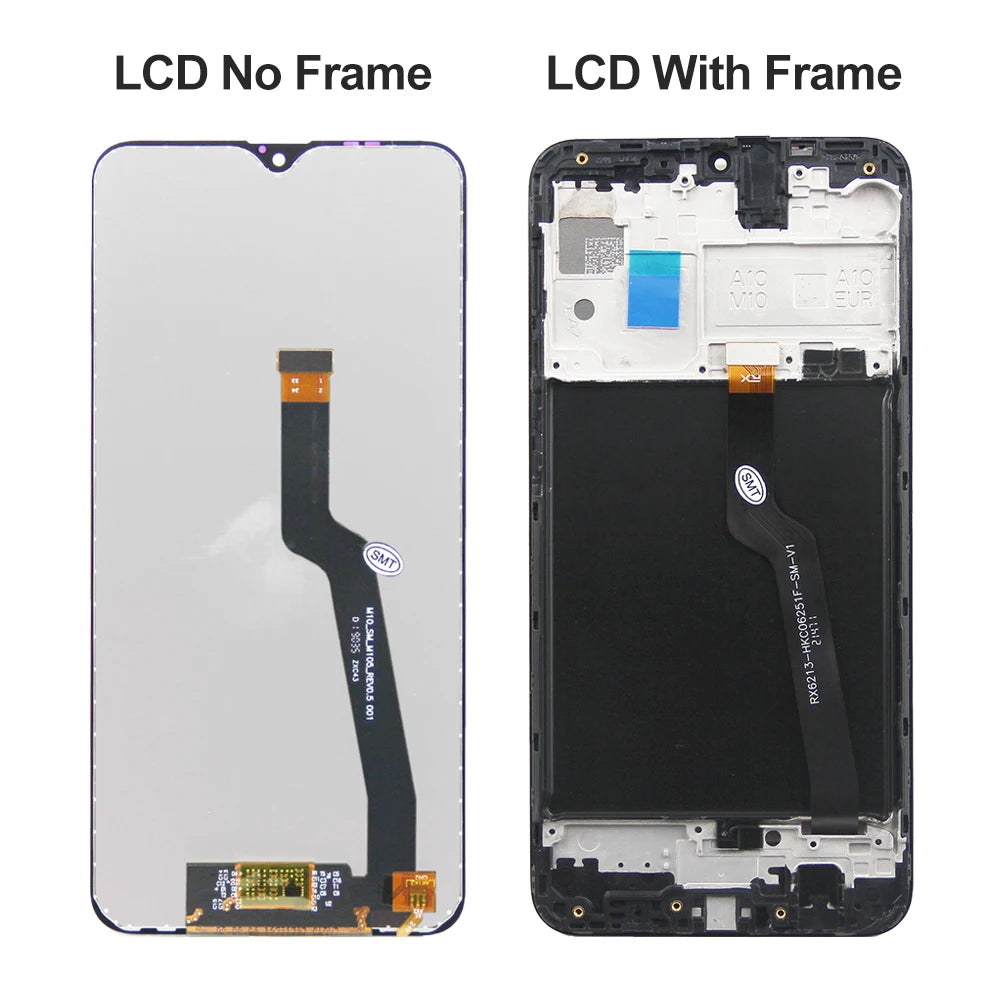 6.2" Screen for Samsung Galaxy A10 A105 A105F A105G A105M Lcd Dispaly Touch Screen with Frame for Samsung Galaxy M10 M105 M105F Samsung phone repair parts