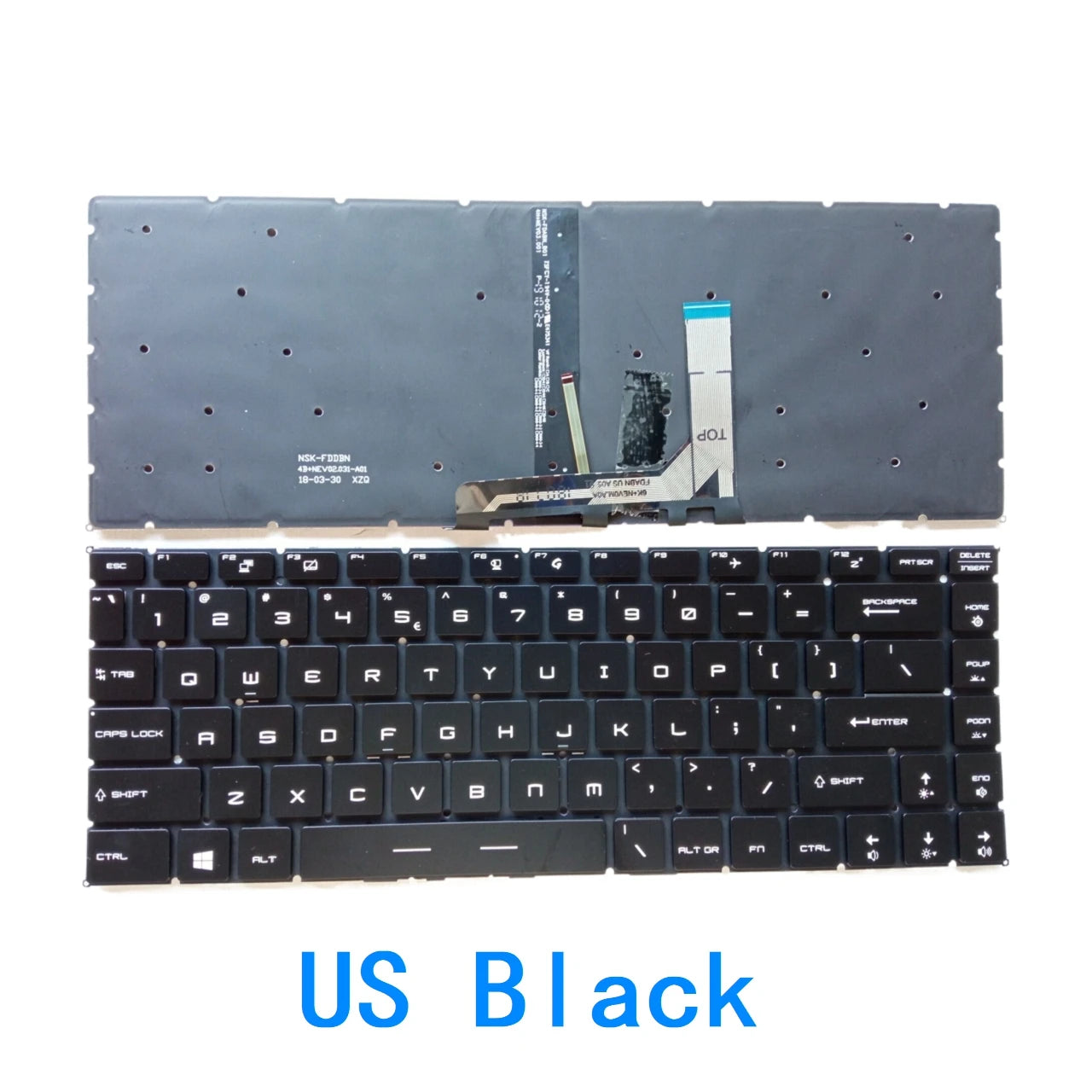 US Russian Spanish Backlit Keyboard For MSI GF63 8RC 8RD MS-16R1 MS-16R4 GF65 Thin 9SD 9SE 10SD 10SE MS-16W1 GS65 GS65VR MS-16Q1 MSI laptop repair parts