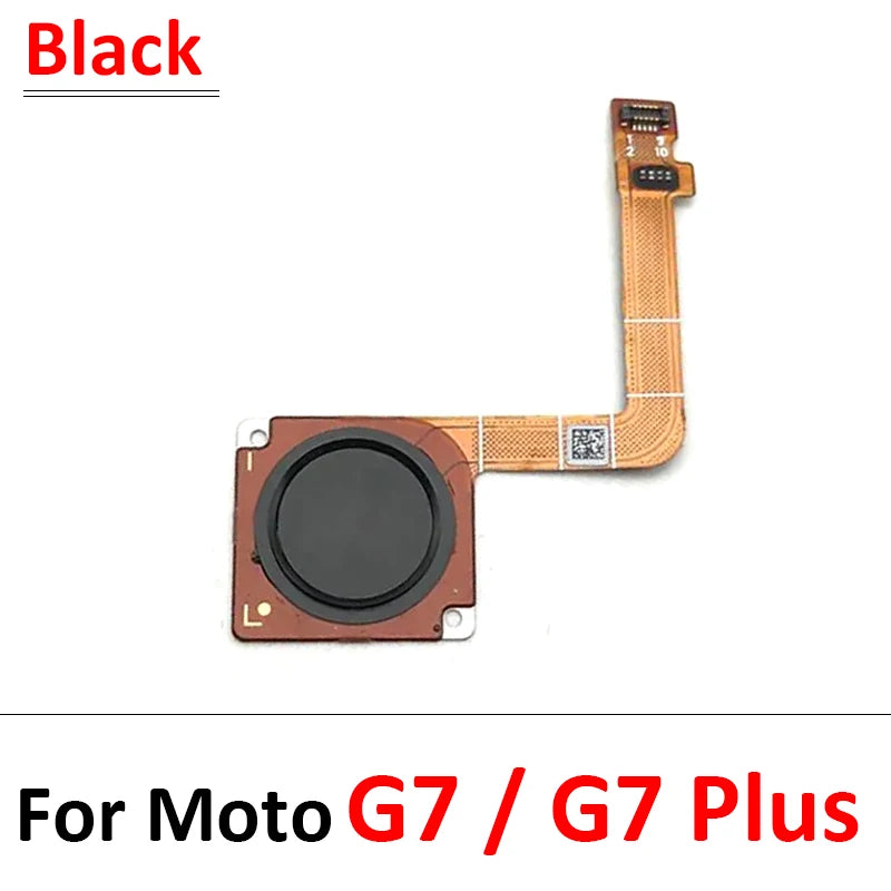 10Pcs, New For Motorola Moto G7 Power Play Plus Home Button FingerPrint Touch ID Sensor Flex Cable Ribbon Replacement Parts Motorola phone repair parts