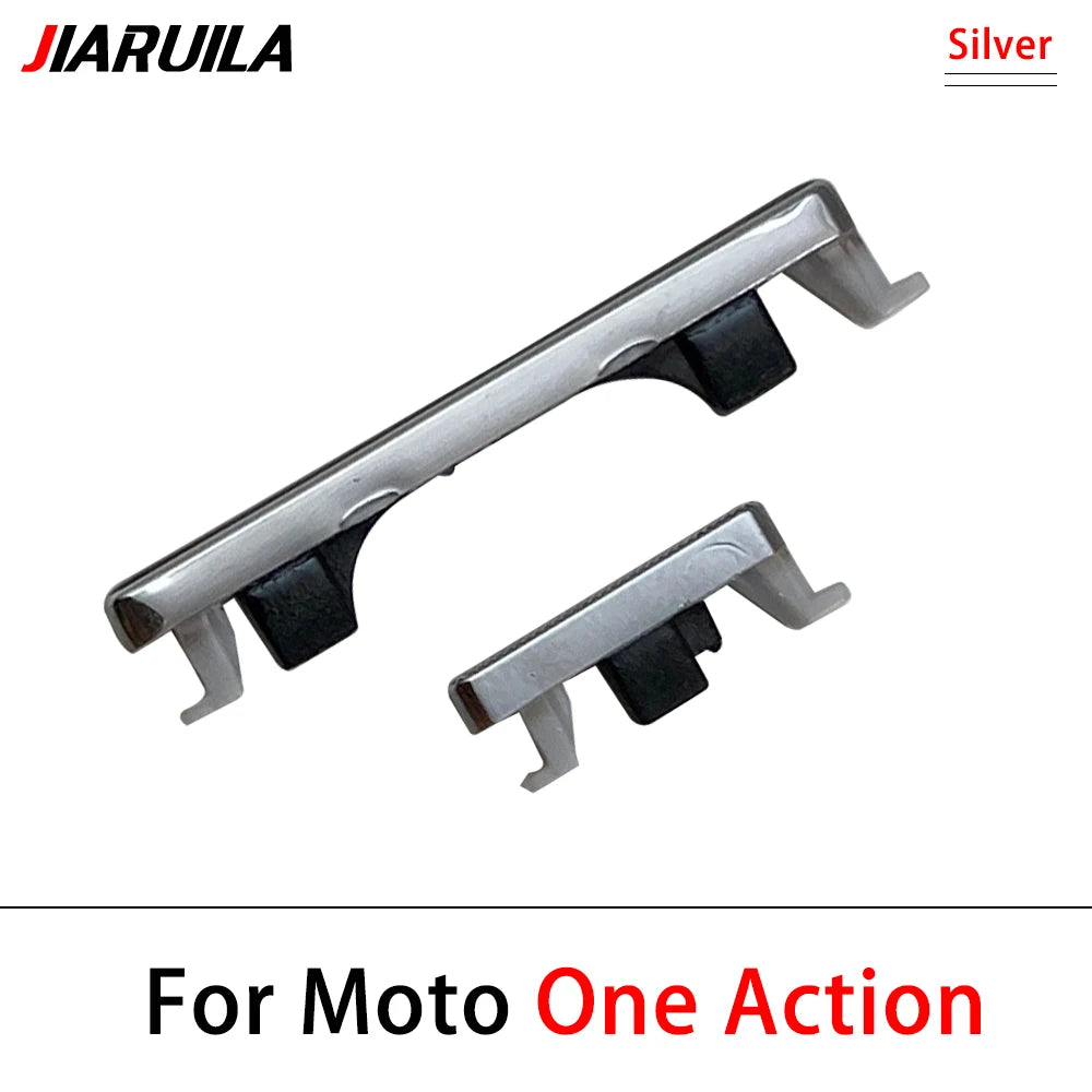 10Pcs, New For Motorola Moto One Action Vision Hyper Macro Fusion Plus Power Volume Side Button Key Replacement Parts Motorola phone repair parts