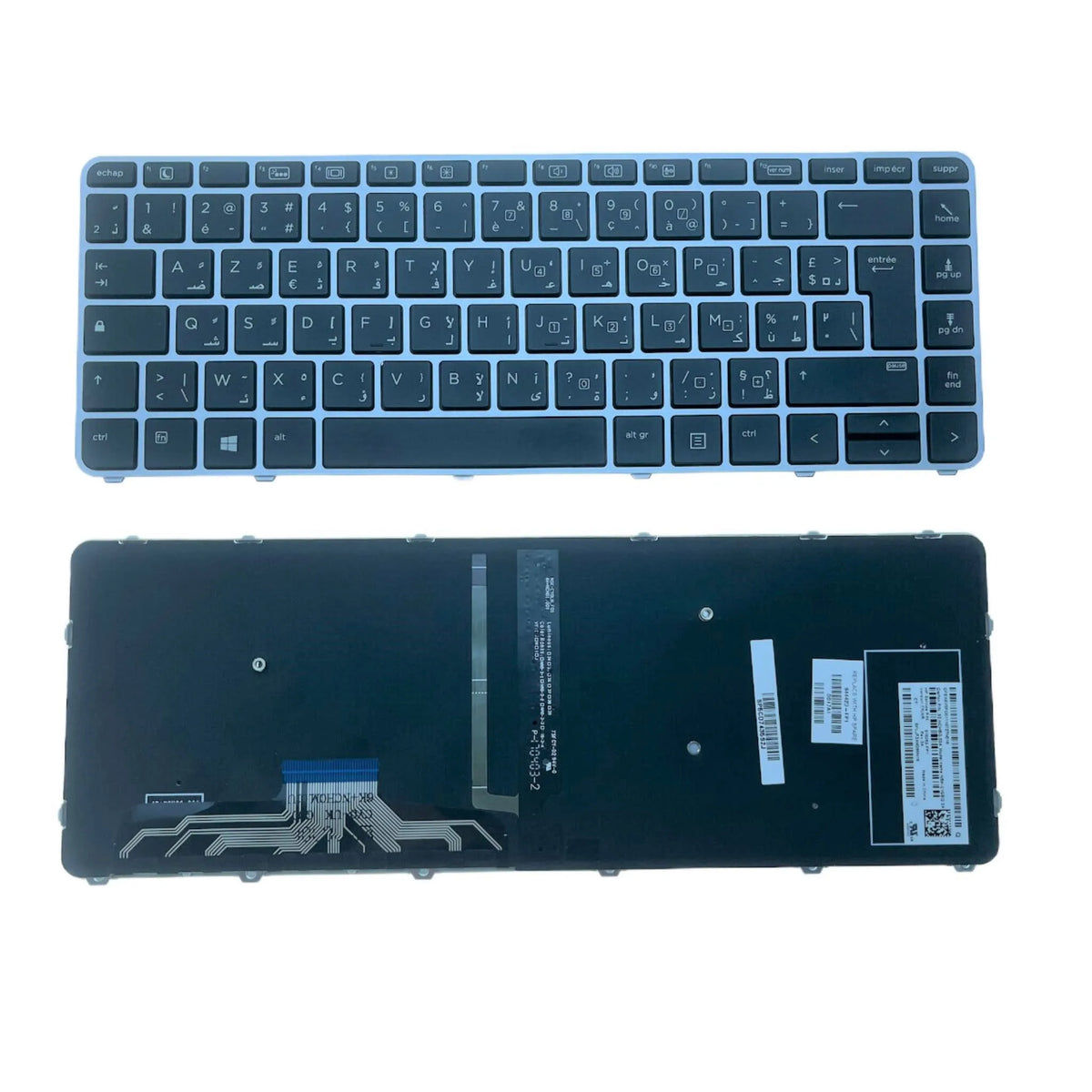 New US Spanish Arab Brazil Laptop Backlit Keyboard For HP Elitebook folio 1040 G3 844423-FP1 818252-FP1 NSK-CY0BQ 2A  HP laptop repair parts