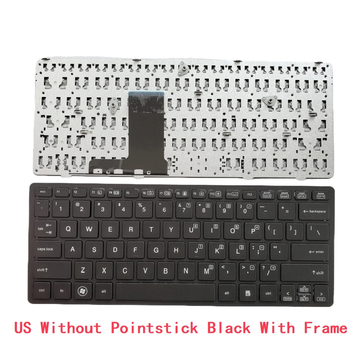 New US Russian Spanish Latin Brazil Laptop Keyboard For HP Elitebook 2560 2560P 2570 2570P 700948-B31  HP laptop repair parts