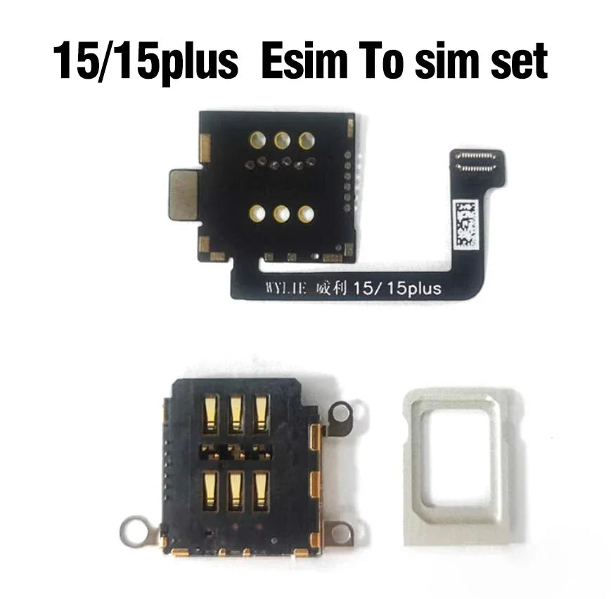 WYLIE Dual Card Change to Single Card Cable for IPHONE 14/15 16Pro Max Series eSIM to SIM No Need Separation No Damage Flex Part Professional Repair Tools