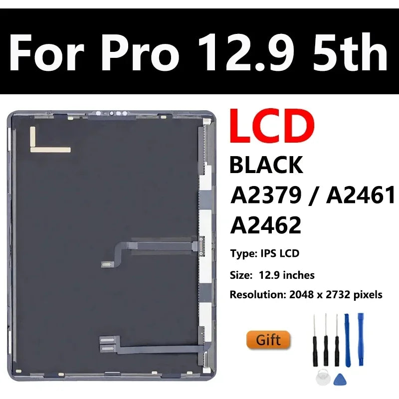 OEM LCD For Apple iPad Pro 12.9 2nd A1670 A1821 3rd A1983 4th A2232 A2069 5th A2462 6th A2437 Display Touch Screen Assembly  iPad repair parts