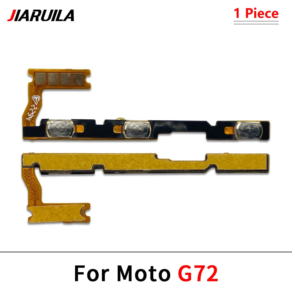 50Pcs, Power On Off Button Volume Key Button Flex Cable For Moto G22 G32 G52 G72 G82 G13 G23 G53 G73 G04 G14 G34 G54 G84 Motorola phone repair parts