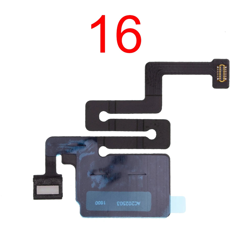 New Front Ear Earpiece Speaker Proximity Light Sensor Flex Ribbon Cable For IPhone 13 14 15 16 Pro Max Plus Mini iPhone phone repair parts