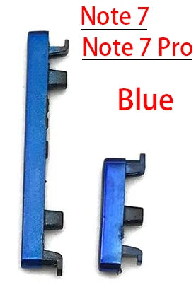 For Xiaomi Redmi Note 7 Pro SIde Volume Button + Power ON / OFF Buttton Key Set For Redmi Note 8 9 9S Pro Replacement Parts Xiaomi  Xiao mi phone repair parts