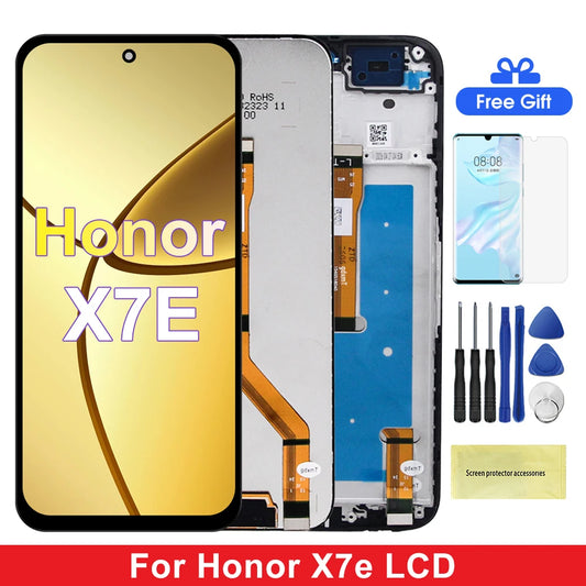 X7e LAB-LX1 LAB-LX3 Display Screen With Frame For Huawei Honor X7e LCD Display Touch Screen Digitizer Assembly Honor phone repair parts
