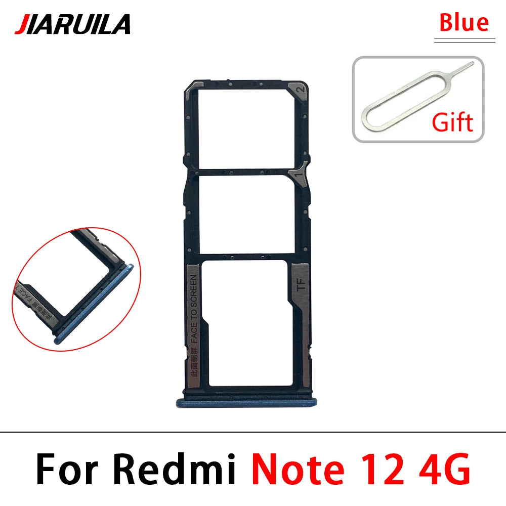 10Pcs, Micro Nano SIM Card Holder Tray Slot Holder Adapter Socket For Xiaomi Redmi Note 12 12s Pro Plus 4G 5G  Xiaomi  Xiao mi phone repair parts