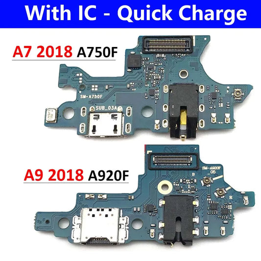 Charging Port Connector Board Flex Cable For Samsung  A7 2018 A750 A750F / A9 2018 A920 A920F USB Charging Board Samsung phone repair parts
