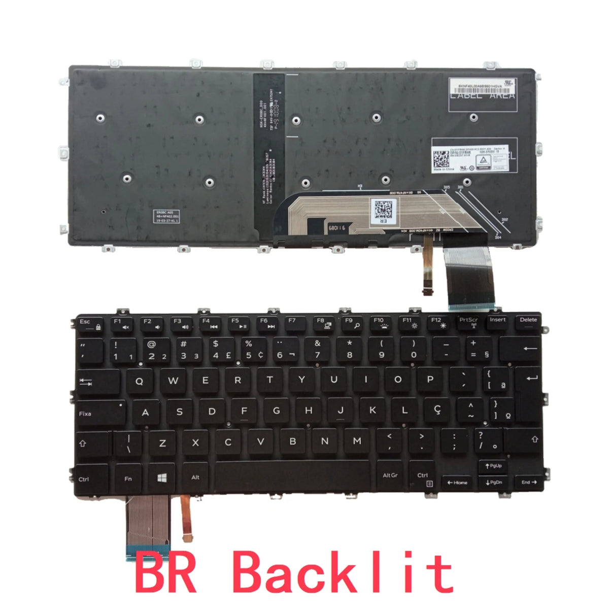US SP BR Backlit Keyboard For Dell Inspiron 7386 7380 7580 7586 5580 5582 5585 5480 5481 5482 5485 Latitude 3400 3310 3390Dell laptop repair parts