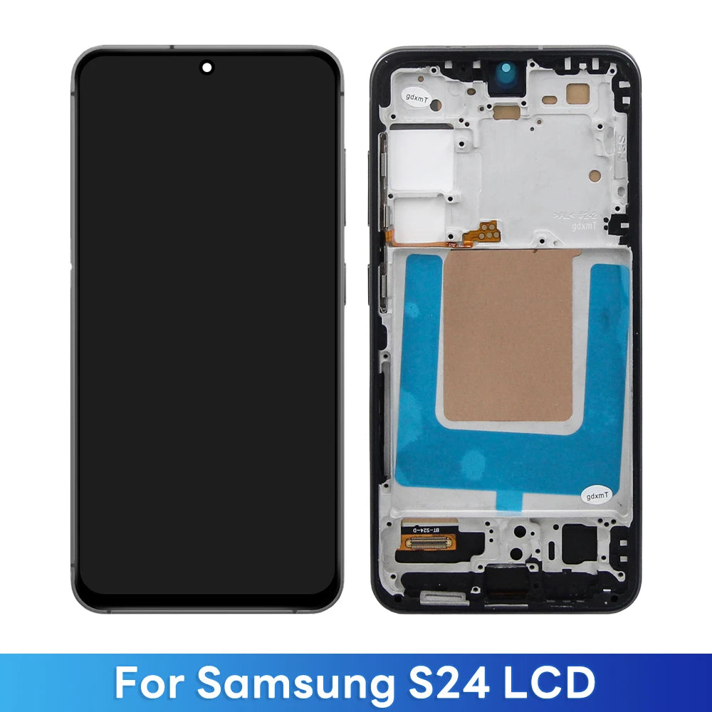 TFT For Samsung S24 SM-S9210 LCD Display Touch Screen With Frame Digitizer Assembly Pass For Samsung S24 Screen Replacement Samsung phone repair parts