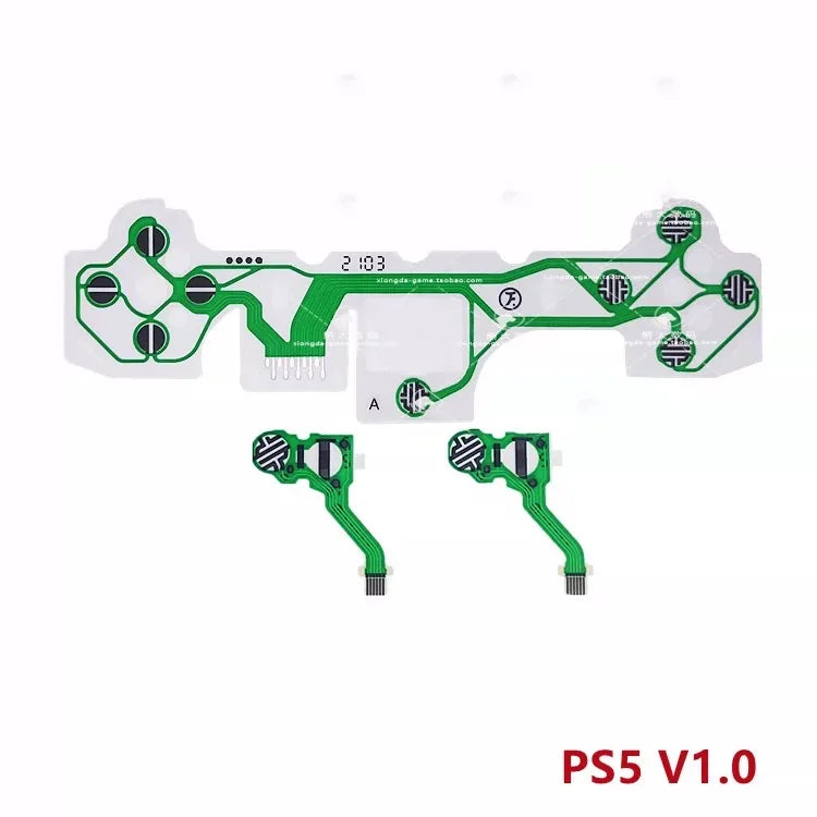 100PCS V1.0 V2.0 V3.0 Conductive Film for PS5 Controller Keypad Ribbon Circuit Board Flex Cable for PS5 Edge  Game console repair parts