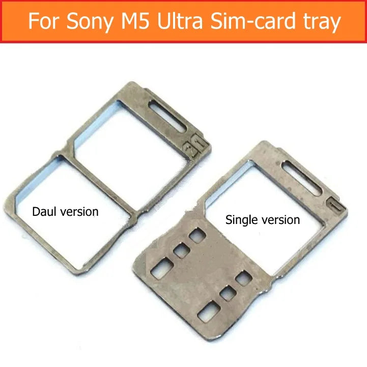 Genuine Sim Card Slot Tray for Sony Xperia M5 E5603 E5606 E5653 Sim Card Tray Holder for Sony M5 ultra sim card reader holder Sony phone repair parts