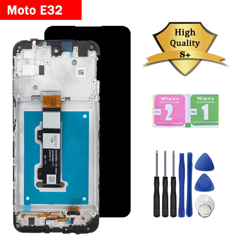 6.5'' High Quality For Moto E32 LCD Screen Display with Touch Digitizer Assembly for Motorola E32s LCD E32s Display Frame Motorola phone repair parts