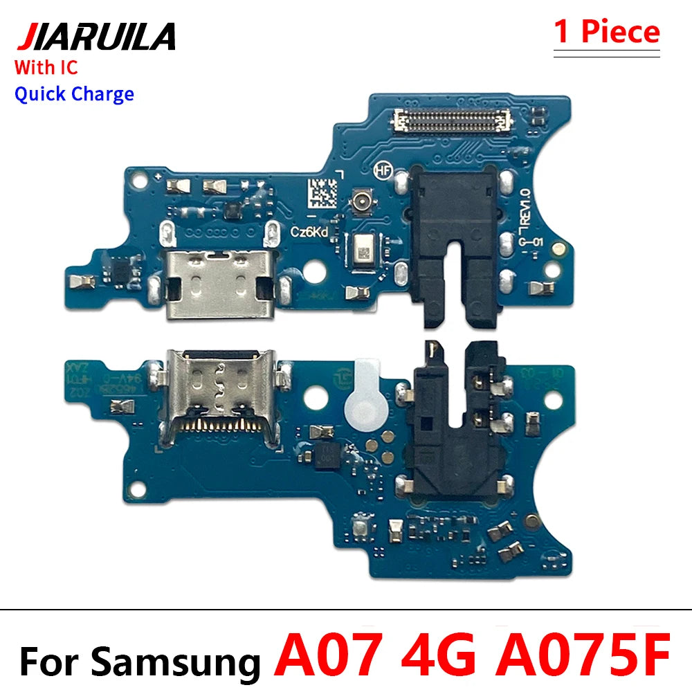 10Pcs, USB Charger Dock Connector Charging Port Microphone Flex Cable  For Samsung A06 A16 A26 A56 A07 A17 A37 A57 4G 5G Samsung phone repair parts