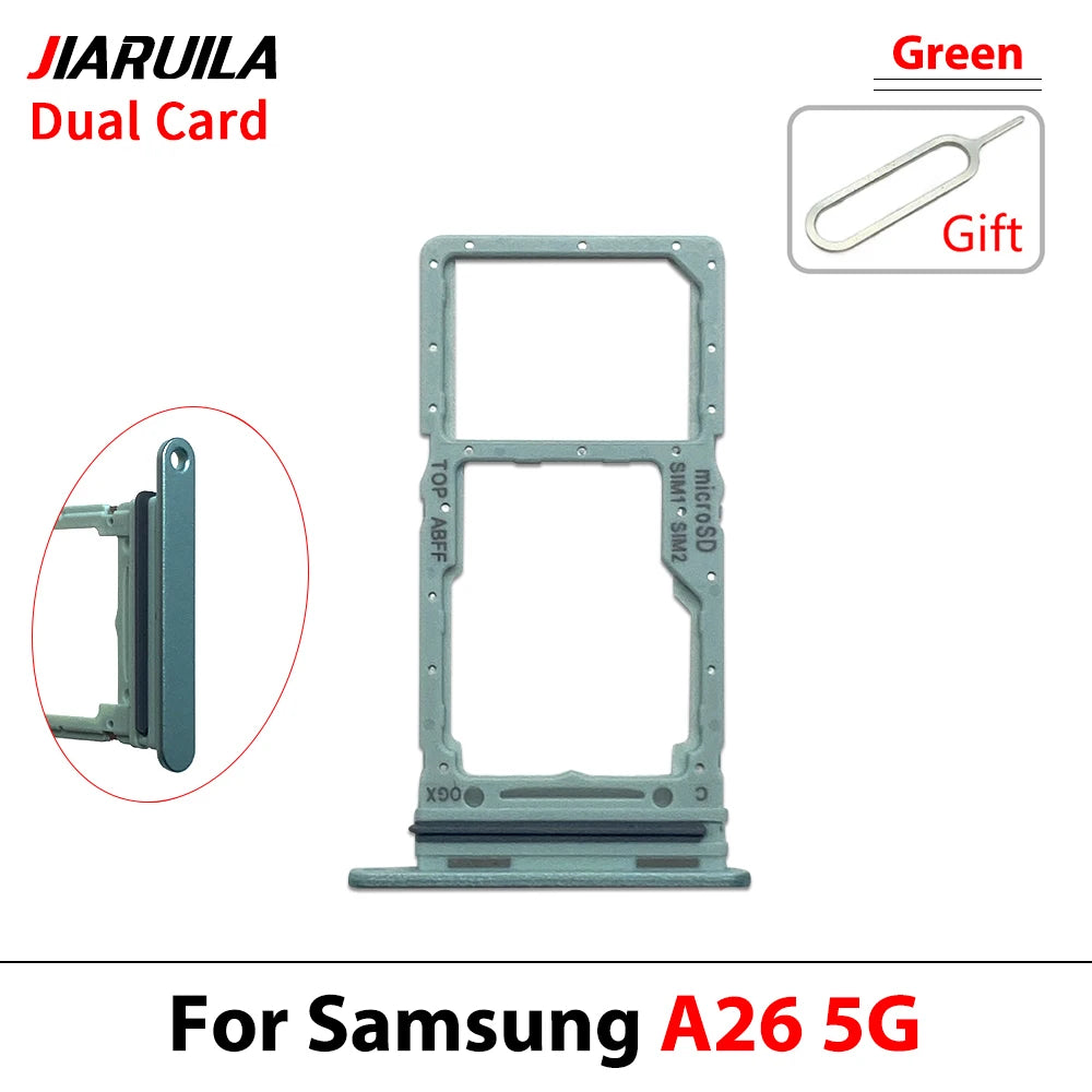New For Samsung A36 A26 A56 4G 5G Dual SIM Card Tray Slot Holder Adapter Accessories Samsung phone repair parts