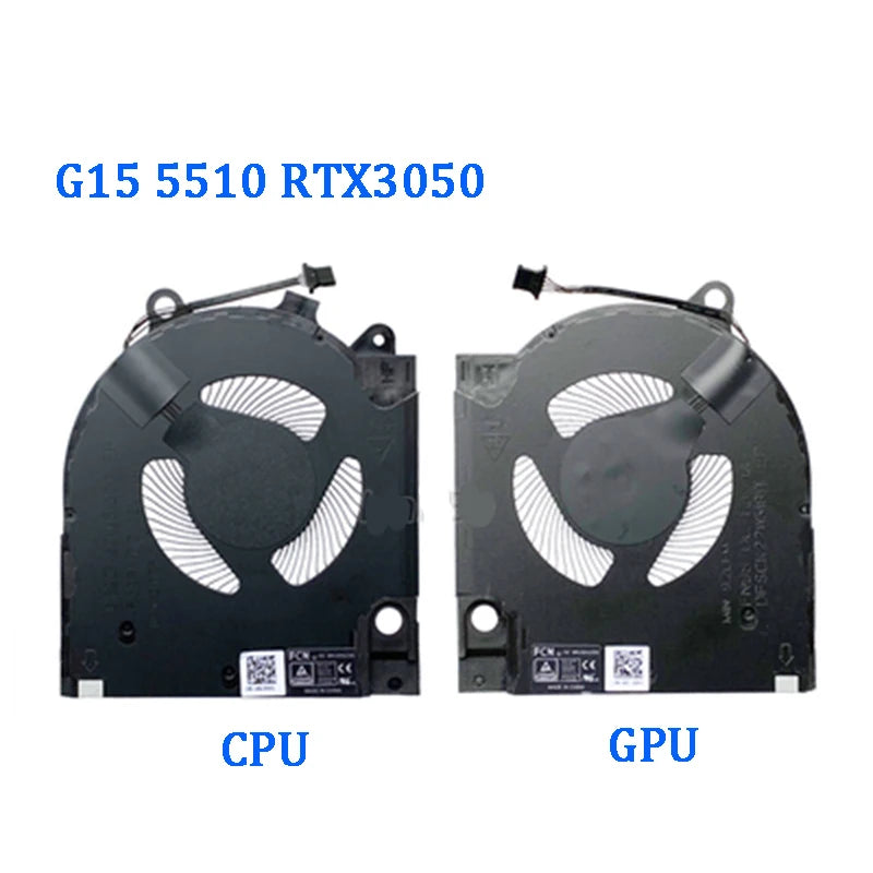 NEW ORIGINAL Laptop CPU GPU Cooling Fan For DELL G15 5510 5511 5515 2021 RTX3050 RTX3060 RTX3070 CN-0203MH  Dell laptop repair parts