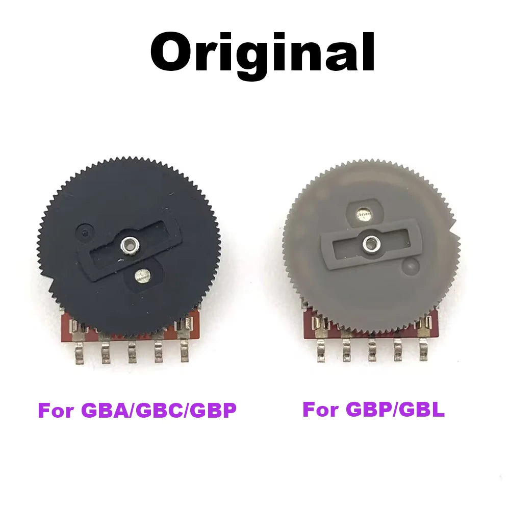 1-5pcs Original LCD Contrast Adjustment Knob, Volume Knob, Switch For Gameboy GBP GBL GBC GBA Motherboard Potentiometer Game console repair parts