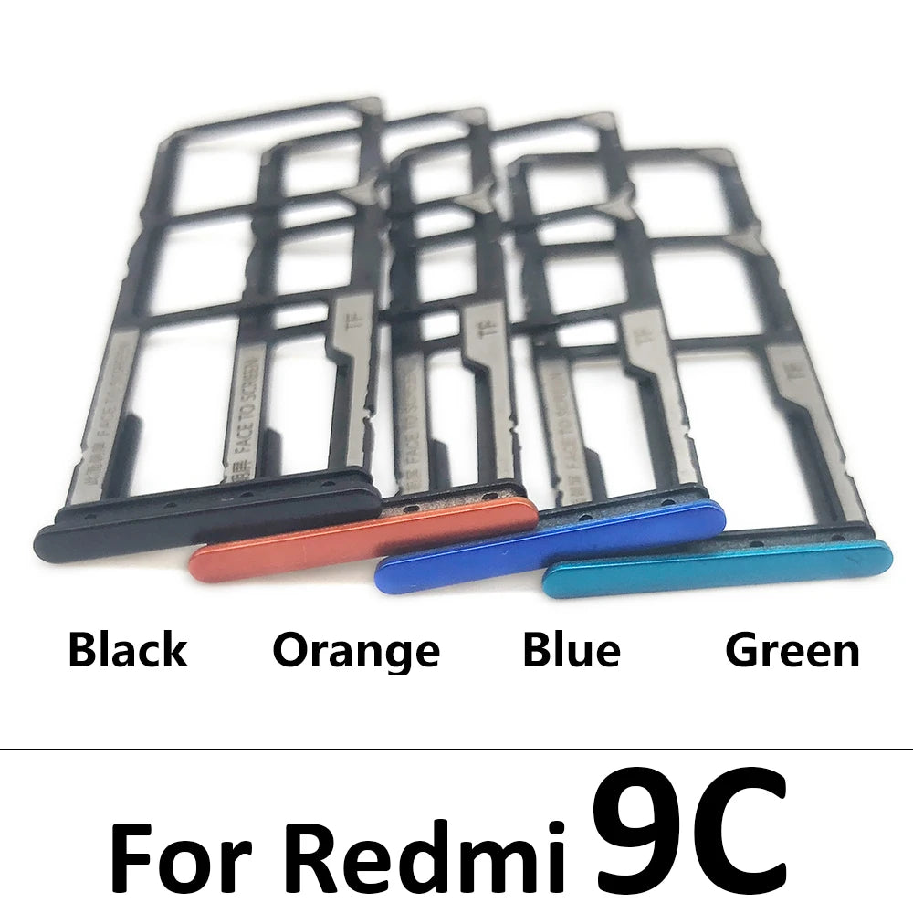 10Pcs, SIM Card Tray Slot Holder Adapter Accessories For Xiaomi Redmi 7 7A 8 8A 9 9A 9T 9C 10 10A 10C 12 12C 13 13C 14 14C  Xiaomi  Xiao mi phone repair parts