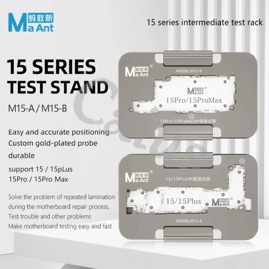 MaAnt M15 Motherboard Layered Test Fixture For iPhone 15/15 Plus/15 Pro MAX Logic Board Frame Upper/Down Function Detection Tool Professional Repair Tools