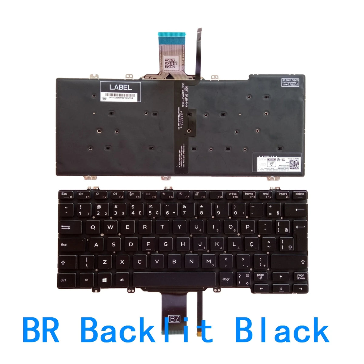 New US Spanish Latin UK Brazil Portuguese Laptop Backlit Keyboard For Dell Latitude 7300 E7300 5300 2 in 1 0483X1Dell laptop repair parts