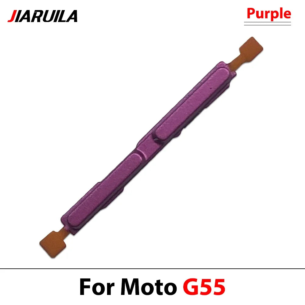 10Pcs,Power Switch On Off Button Volume Key Button Flex Cable For Motorola Moto G05 G15 G35 G45 G55 G85 Motorola phone repair parts