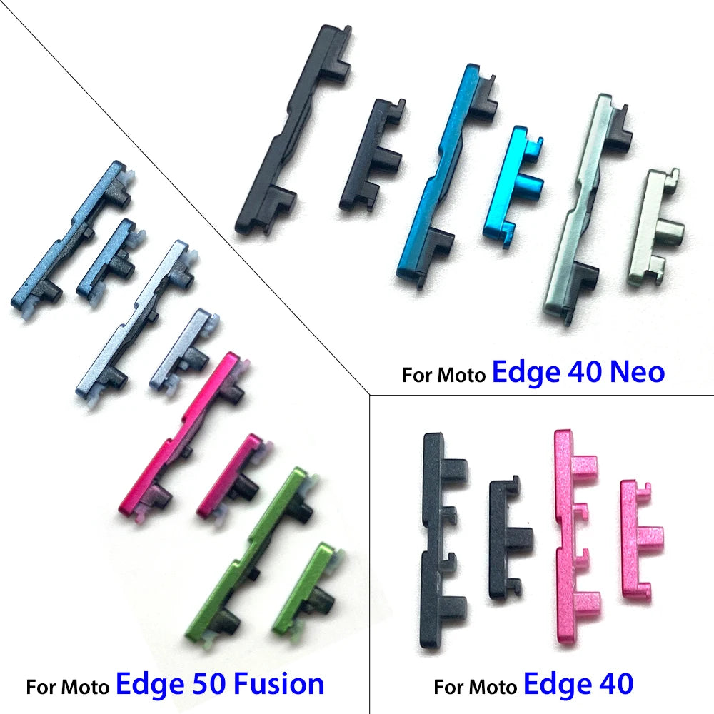 Power Volume Side Button Key External Plastic Button For Motorola Moto Edge 40 50 Neo Pro Fusion Motorola phone repair parts