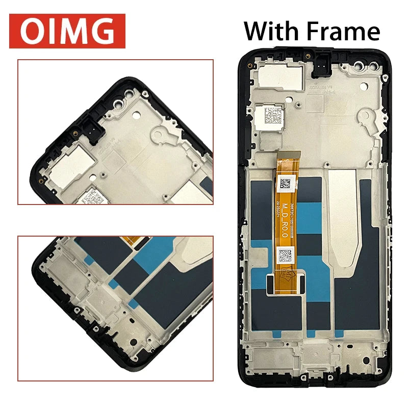 6.6"Screen For Oppo Realme X3 SuperZoom RMX2086 LCD Display Touch Screen Digitizer Replacement For RealmeX3 LCD RMX2142 Frame Oppo phone repair parts Realme phone repair parts