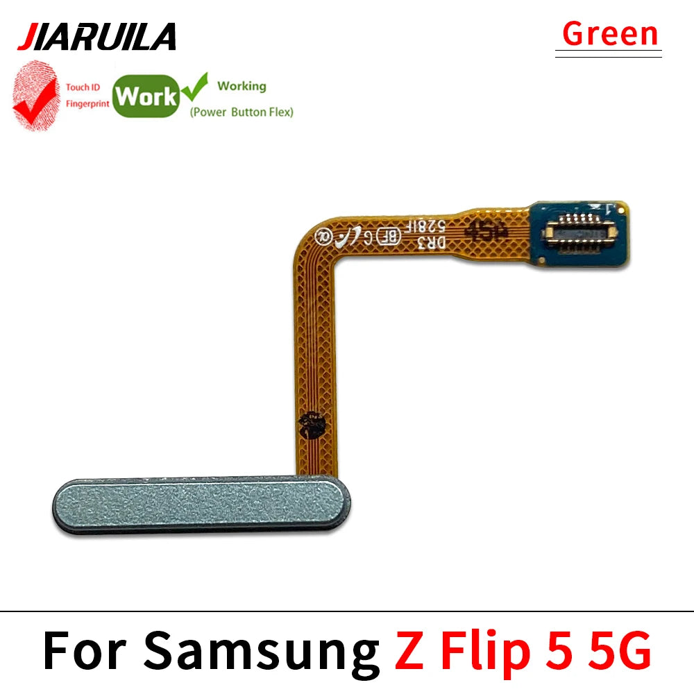 Fingerprint Home Button Fingerprint Menu Return Key Recognition Sensor Flex Cable For Samsung Z Flip 3 4 5 5G Samsung phone repair parts