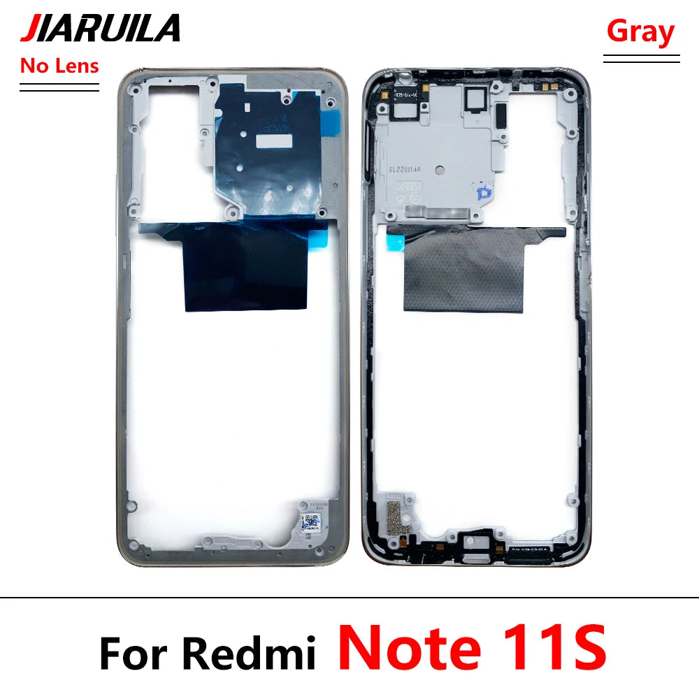 10Pcs, New For Xiaomi Redmi Note 11 4G / Note 11s / Note 11 Pro 5G Housing Middle Frame Bezel Middle Plate Cover  Xiaomi  Xiao mi phone repair parts