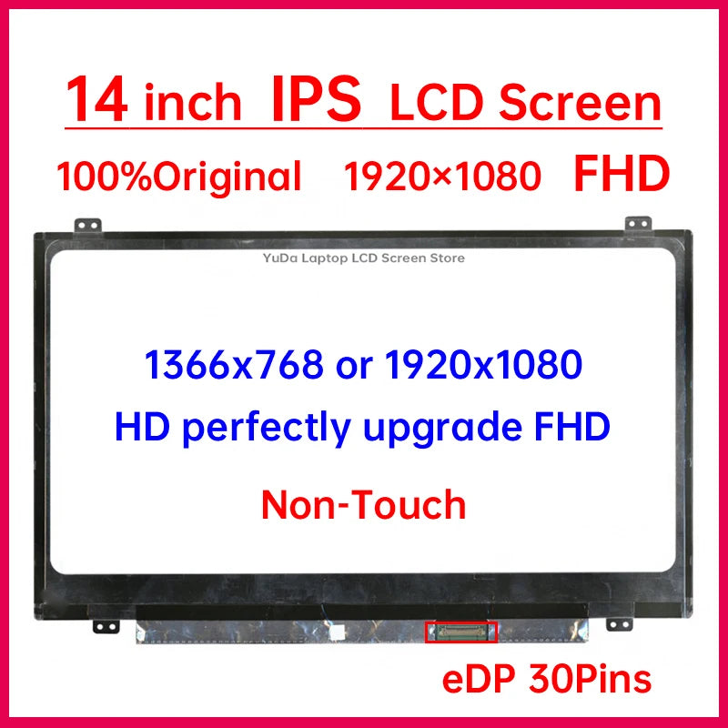 14 Inch LCD Screen N140BGE-EA3 N140HCA-EAB For Lenovo ThinkPad T460 T470 T480 L460 L470 L480 L490 Display Matrix Panel Non-Touch Lenovo laptop repair parts