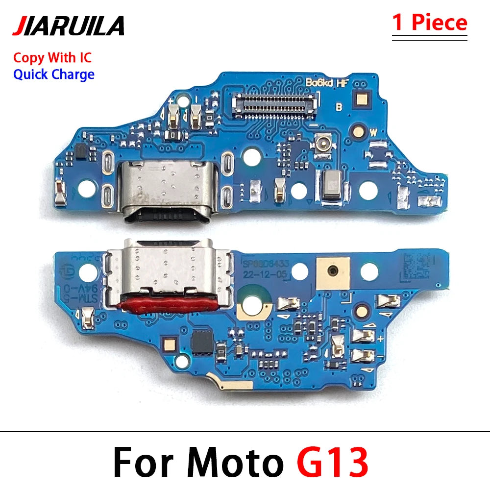 For Motorola Moto E13 E22 E20 E30 E32 G13 G22 G23 G32 G52 G53 G82 G72 USB Charging Port Dock Charger Connector Board Flex Cable Motorola phone repair parts