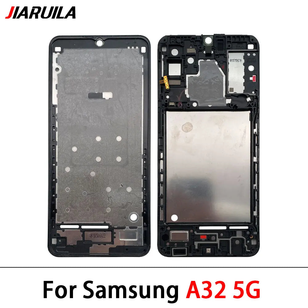 New Front Housing LCD Display Frame For Samsung A02 A02s A12 A22 A32 A52 A52s A72 4G 5G Housing Middle Frame Bezel Plate Cover Samsung phone repair parts
