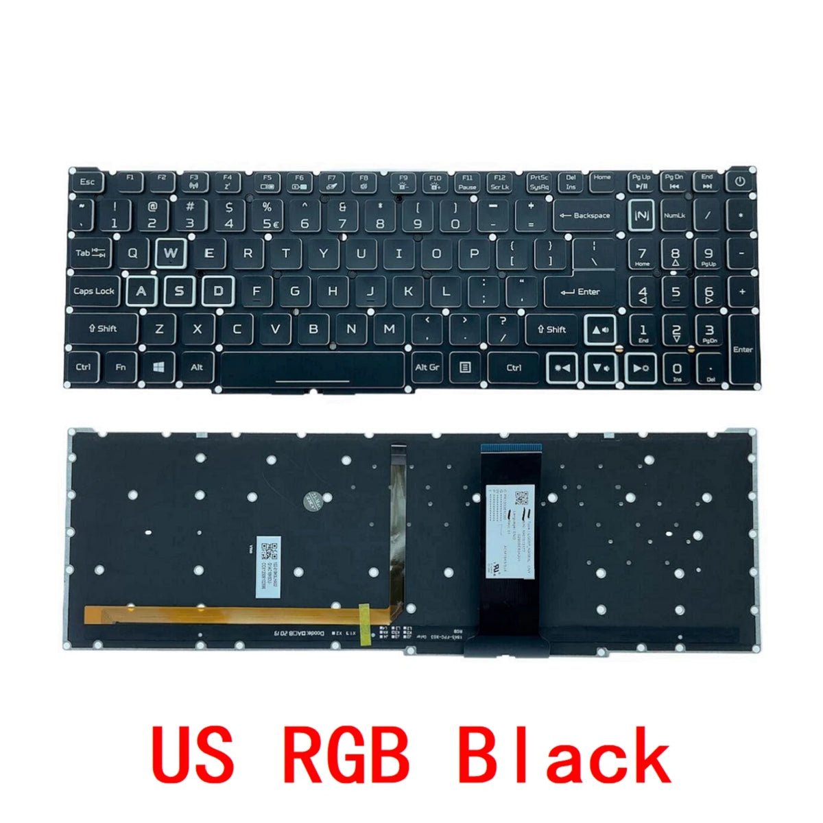 US RU SP BR RGB Keyboard For Acer Nitro 5 AN517-51 AN515-43 AN515-54 AN515-55 7 AN715-51 AN715-52 PH315-52 PH315-54 Acer laptop repair parts