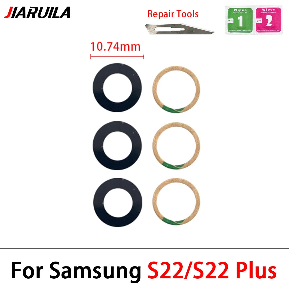 New Back Rear Camera Glass Lens For Samsung A32 A52 A72 A82 S21 S22 S23 Plus Ultra With Adhesive Repacement Parts Samsung phone repair parts