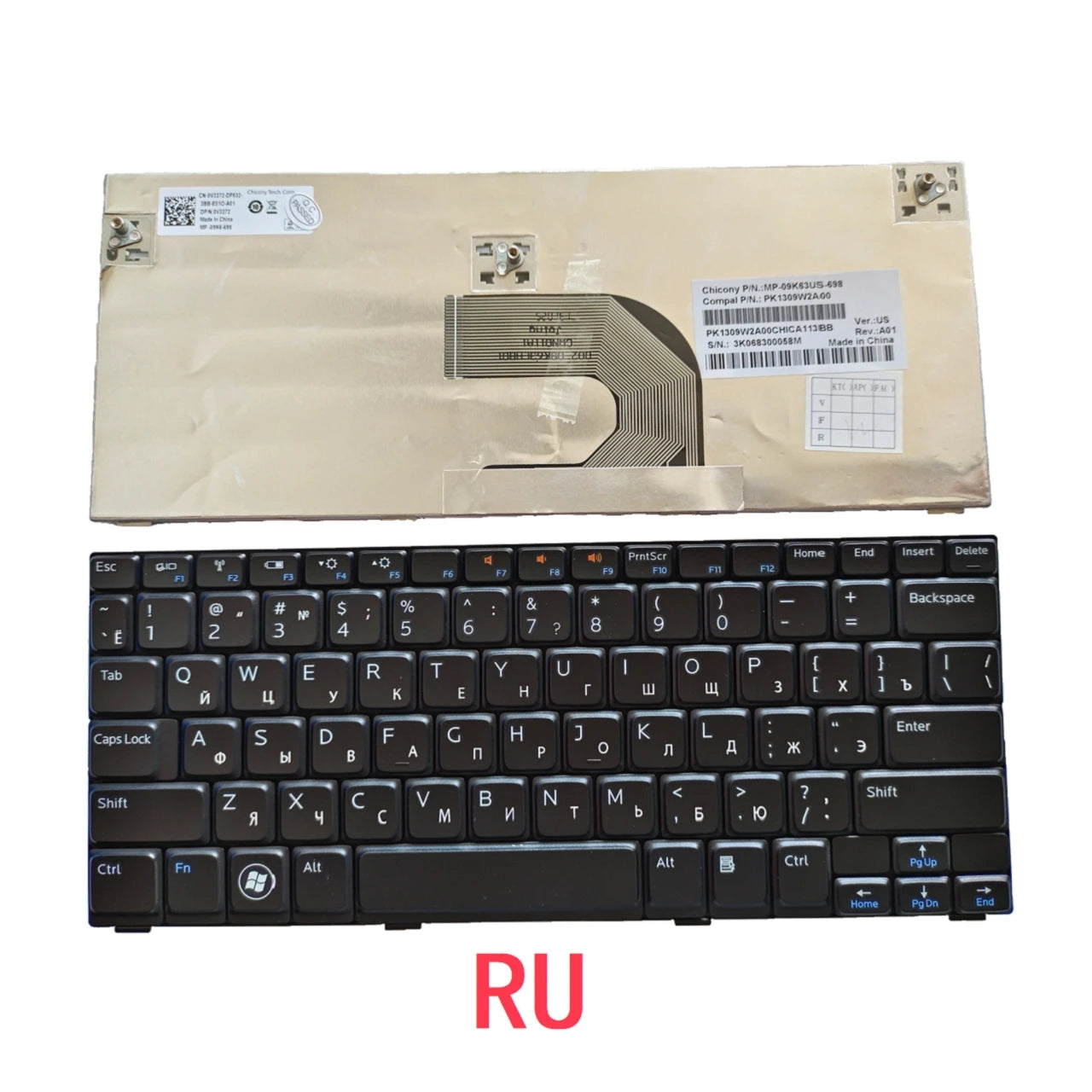 New US Russian Spanish Brazil Laptop Keyboard For Dell Inspiron mini1012 1012 1018 Notebook PC ReplacementDell laptop repair parts