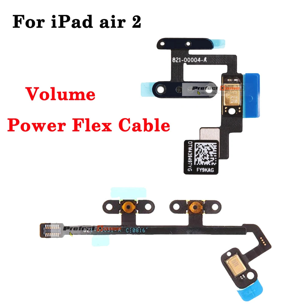 Power On Off Volume Up Down Switch Side Button Key Ribbon Flex Cable For iPad 5 6 7 8 9 Air 1 2 A1474 A1475 A1476 A1566 A1567 iPad tablet repair parts