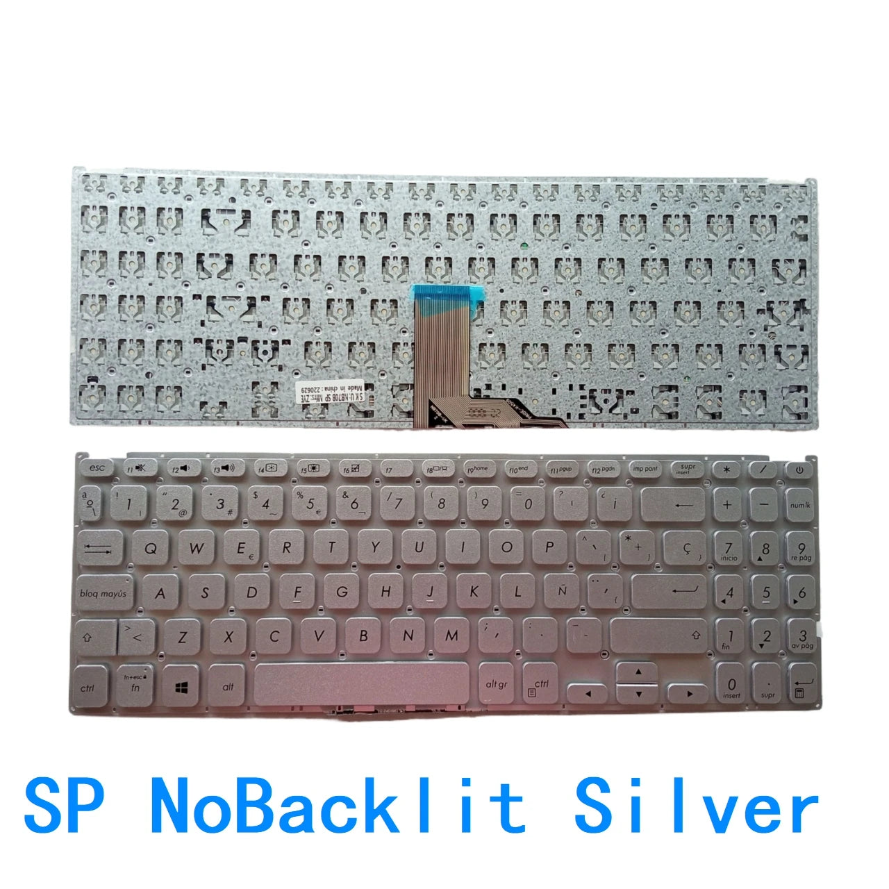 New US Russian Spanish Laptop Backlit Keyboard For ASUS Vivobook X512 X512D X512DA X512F X512FA X512U X512UA X512UB ASUS laptop repair parts