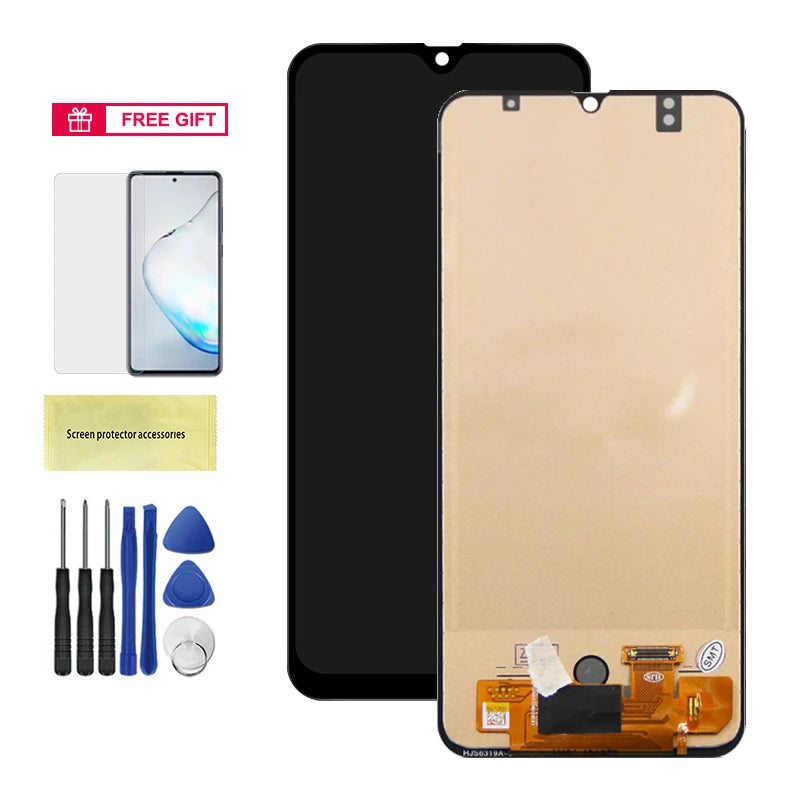 A50 Display Screen With Frame Assembly for Samsung Galaxy A50 A505 A505F/DS LCD Display Digital Touch Screen Replacement Samsung phone repair parts