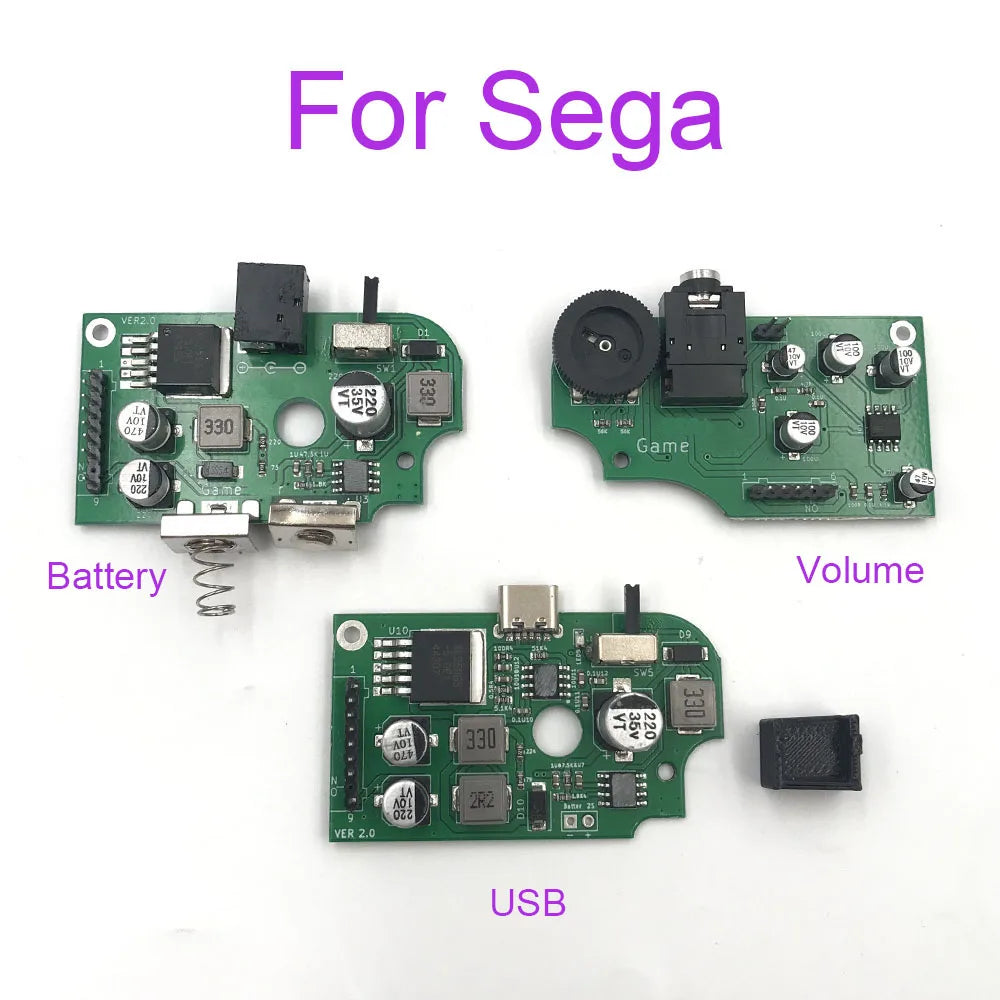 For Sega Game Gear Power Board Replacement PCB Board Power Switch Volume Switch Motherboard Game console repair parts