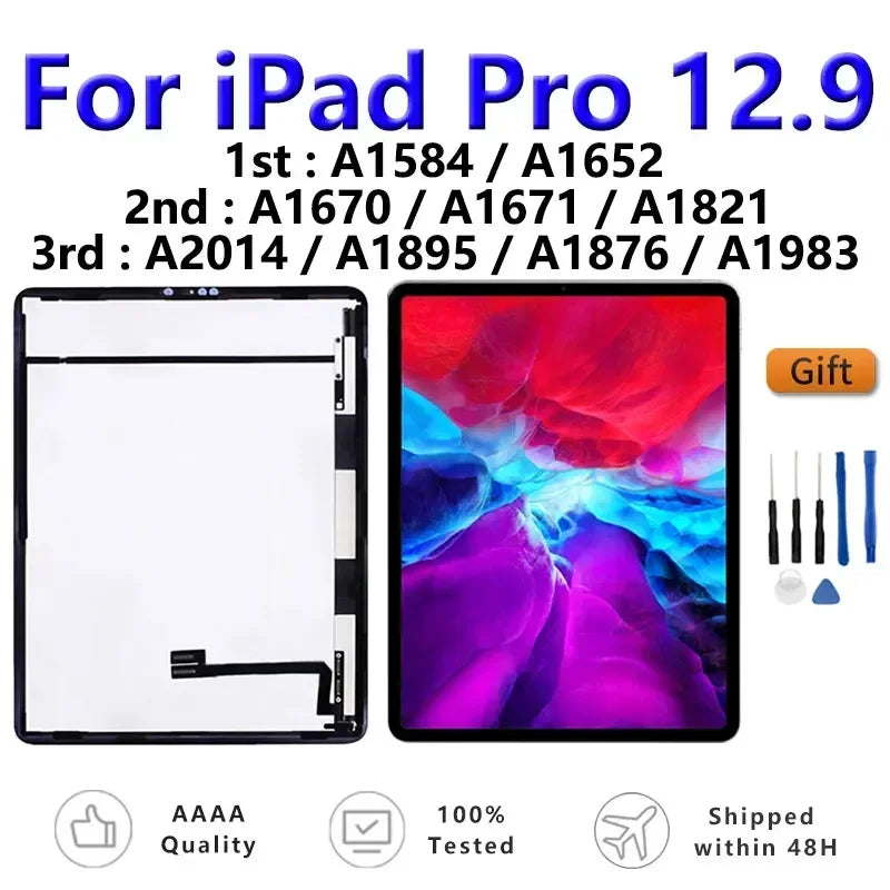 OEM LCD For Apple iPad Pro 12.9 1st A1584 A1652 2nd A1670 A1821 3rd A2014 A1983 Display Touch Screen Assembly Replacement  iPad repair parts