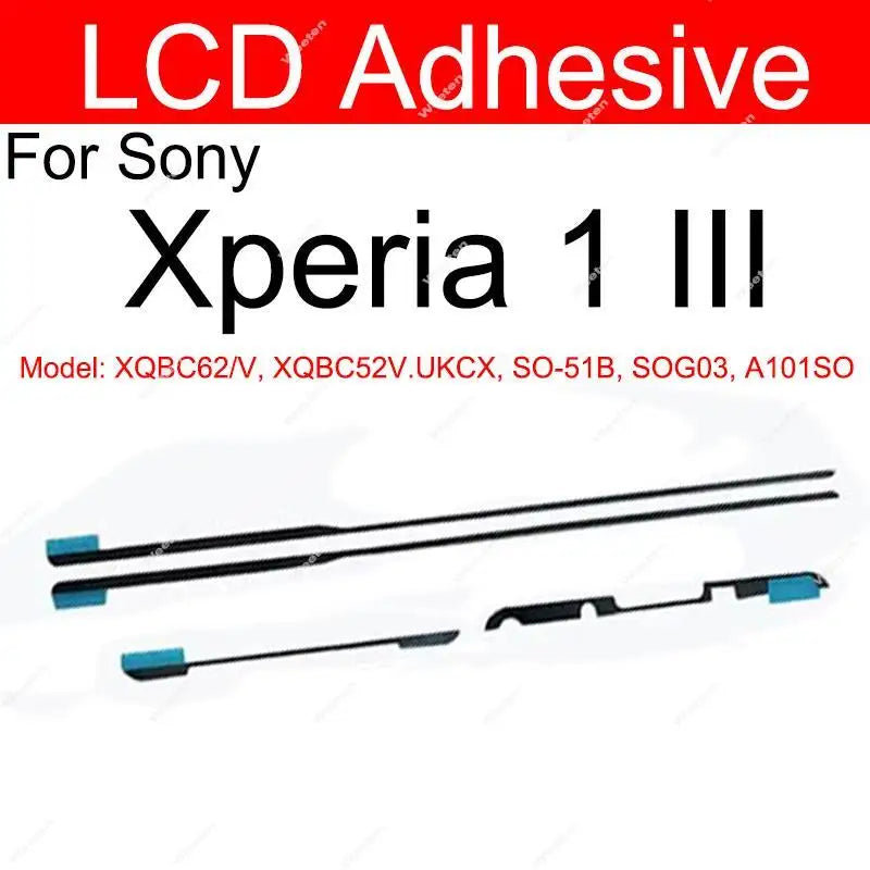 LCD+Rear Battery Cover Adhesive For Sony Xperia 1 X1 ii iii Xperia 5 X5 II III Screen Display Back Battery Cover Sticker Parts Sony phone repair parts