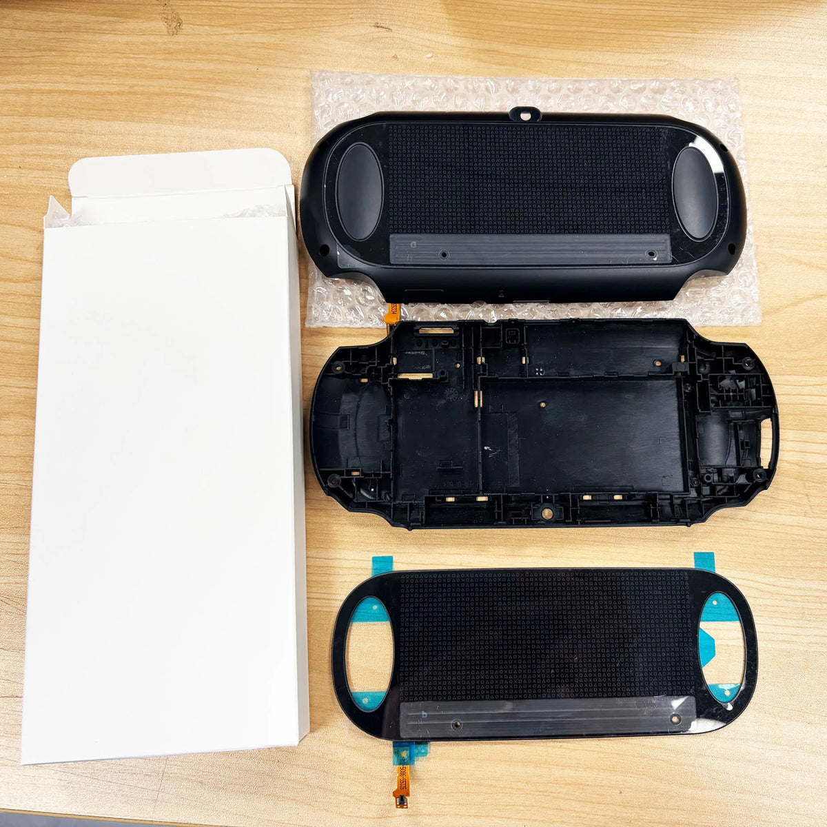 Black Rear Back Cover Housing Shell for PS Vita 1000 PSV1000 WIFI Case with Back Touch Pad Replacement Parts  Game console repair parts