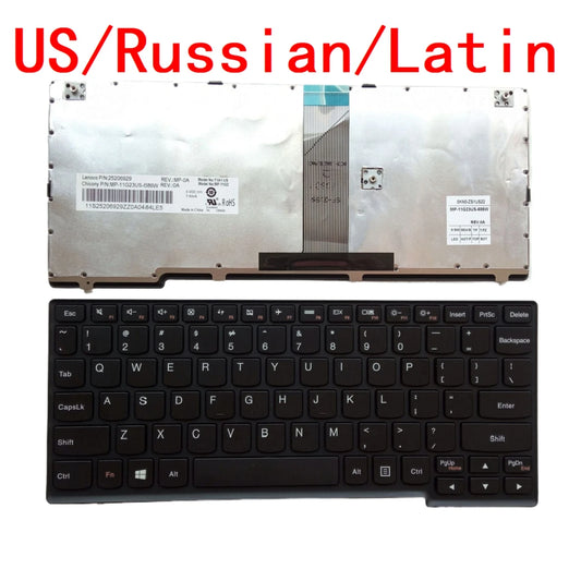New US Russian Latin Laptop Keyboard For Lenovo IdeaPad S100 S110 S206 Notebook PC Replacement Lenovo laptop repair parts