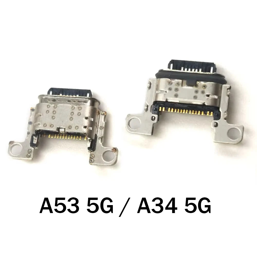 10Pcs/Lot，Micro USB Connector Charging Port Jack Dock For Samsung A34 A52 A72 A33 A53 A73 A52s 5G Samsung phone repair parts