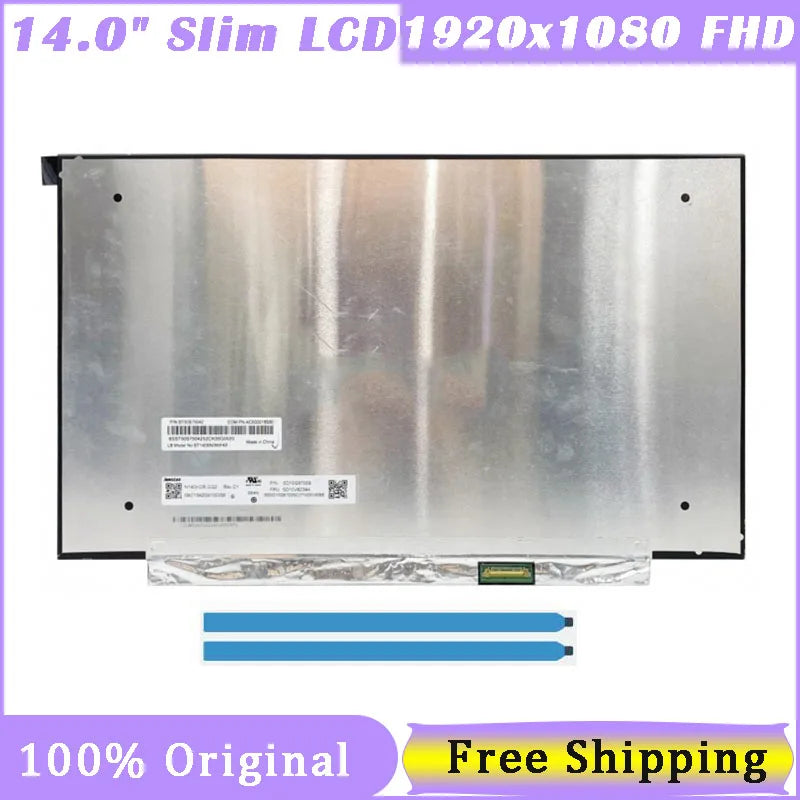 14 Inch Slim IPS Screen N140HCG-GQ2 72%NTSC 30 Pin EDP 1920x1080 FHD Laptop Matrix Replacement LCD LED Screen Panel