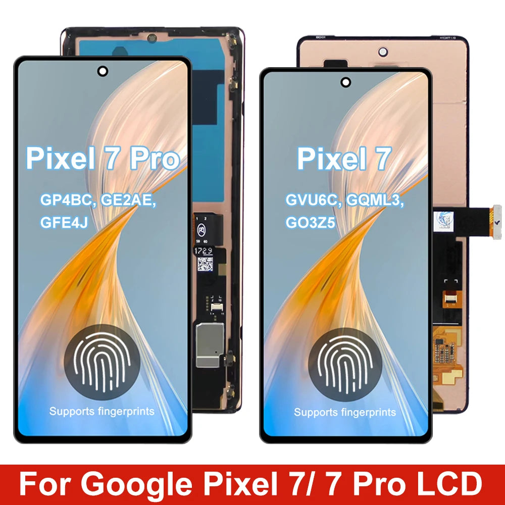 AMOLED Screen Assembly for Google Pixel 7 Pro GP4BC GE2AE GFE4J Lcd Display Touch Screen for Google Pixel 7 GVU6C GQML3 GO3Z5 Google phone repair parts