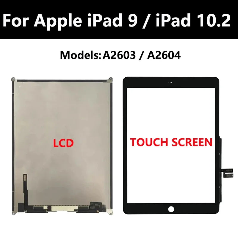 LCD Touch Screen For Apple iPad 7 8 9 iPad 10.2 2019 2020 2021 A2197 A2270  Assembly Digitizer Front Glass Display Panel Replace  iPad repair parts