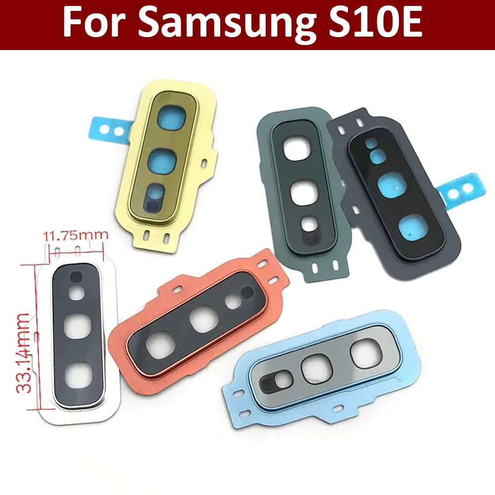 Rear Camera Cover Frame For Samsung S10e S10 Plus Glass Camera Lens with Frame Replacement Samsung phone repair parts